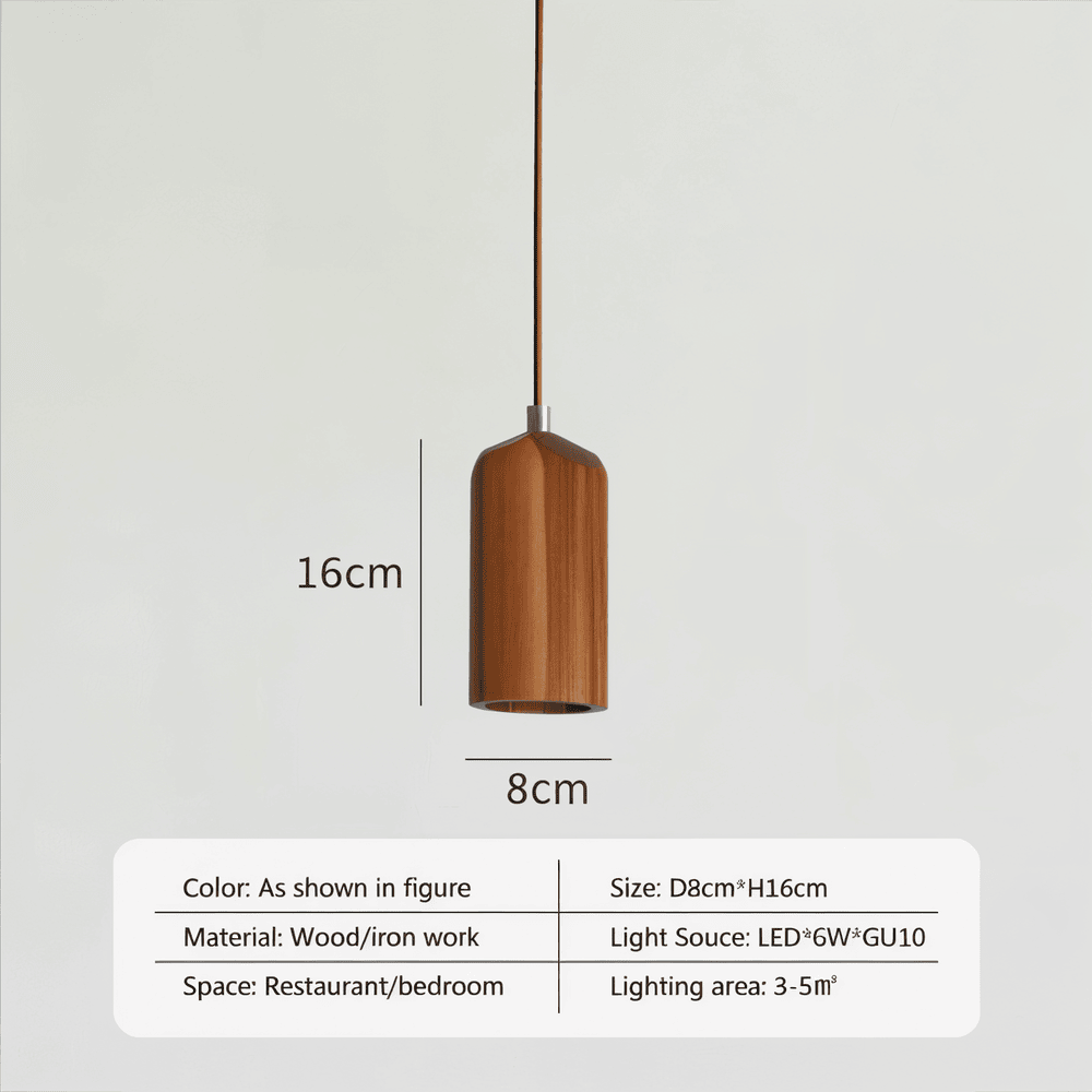 TimberaTube – Pendellampa i Trä med Cylinderdesign i Ask & Akacia