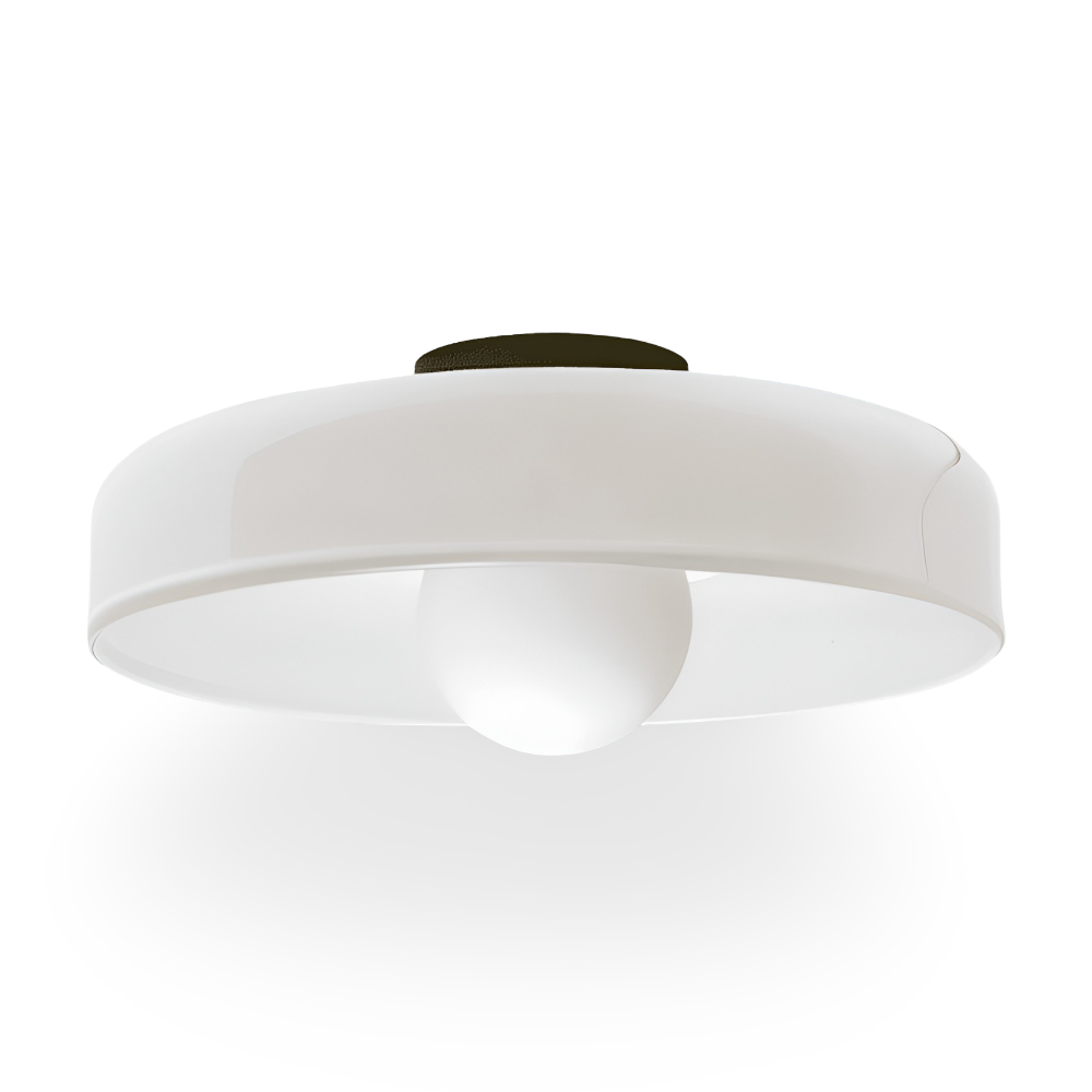 Solvéra – Nordisk Loftlampe i Glas med Orange Design