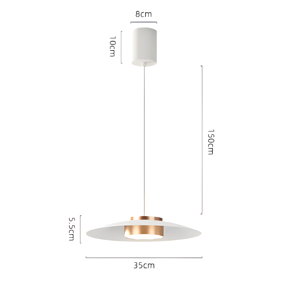 Industriel pendellampe med dæmper – sort LED lampe i nordisk design