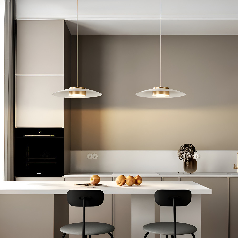 Industriel pendellampe med dæmper – sort LED lampe i nordisk design