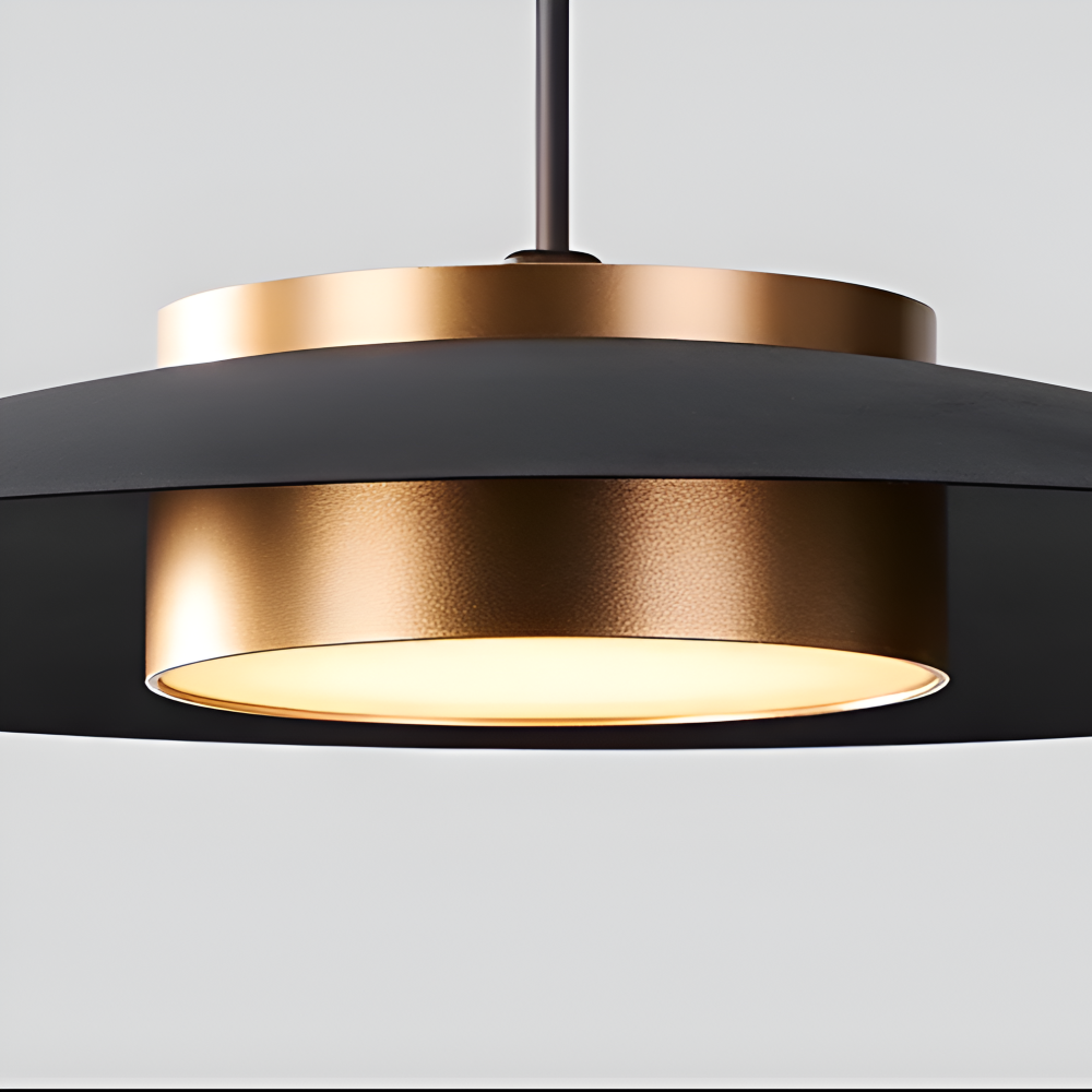Industriel pendellampe med dæmper – sort LED lampe i nordisk design