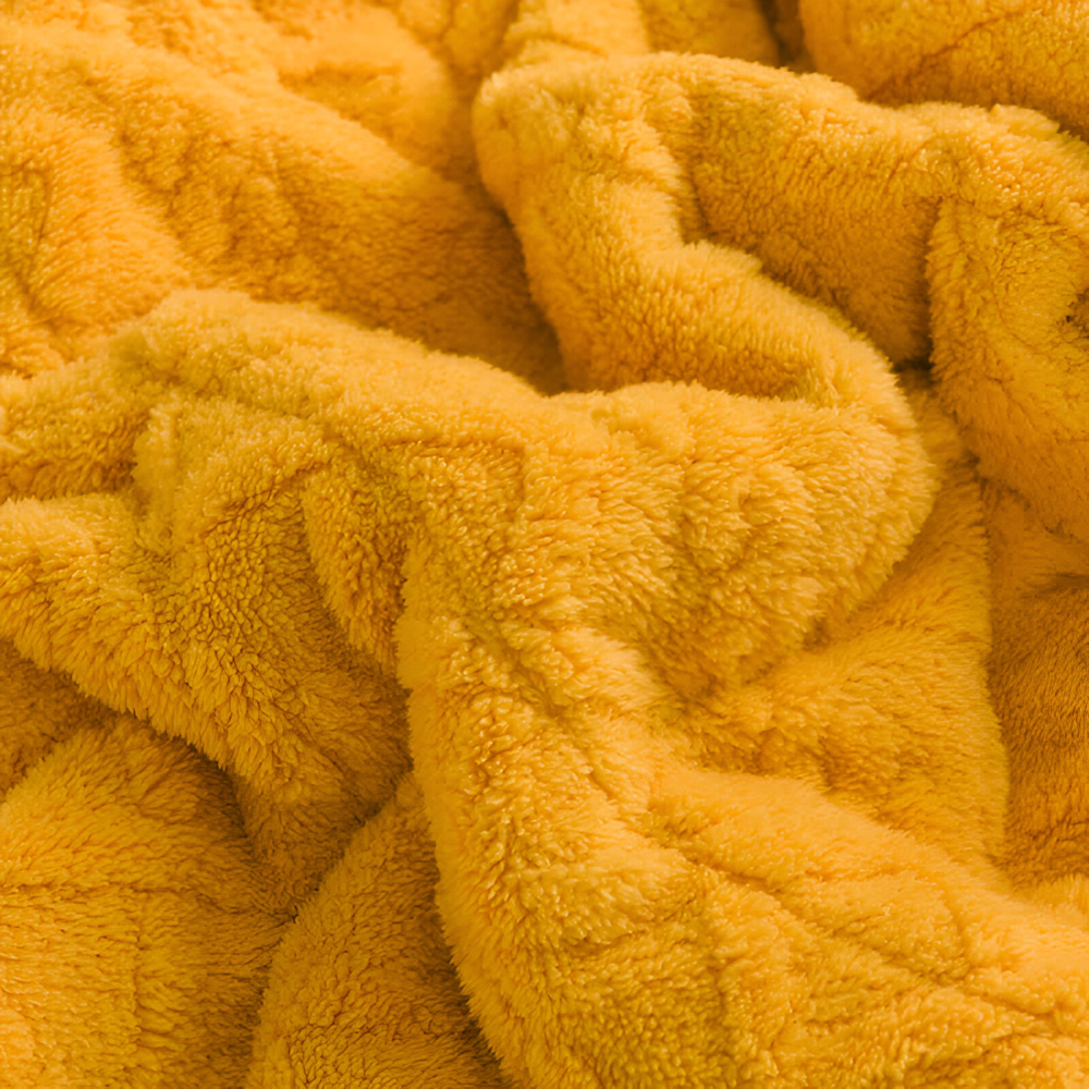 Dobbeltvævet fleeceplaid i mikrofiber