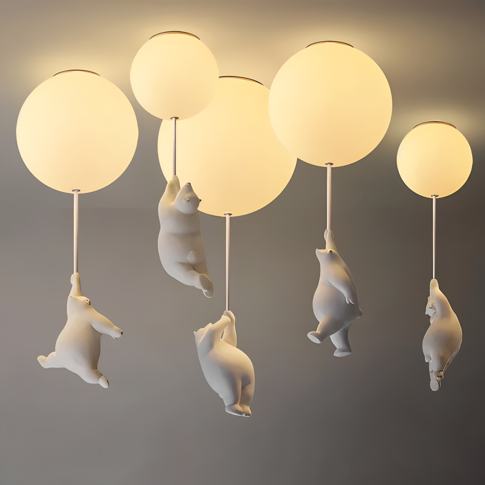 BalloBear Pendel – Legende Ballon Pendellampe til Børneværelse