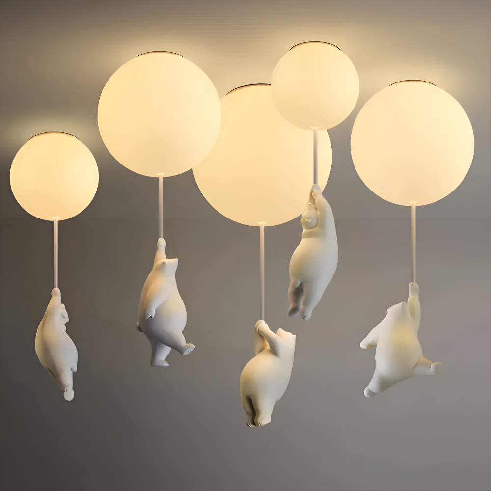 BalloBear Pendel – Legende Ballon Pendellampe til Børneværelse