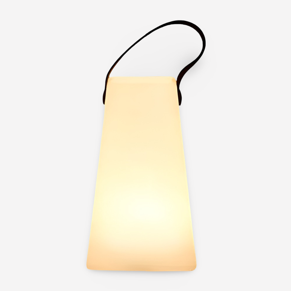 Bærbar LED bordlampe – geometrisk design med farveskift