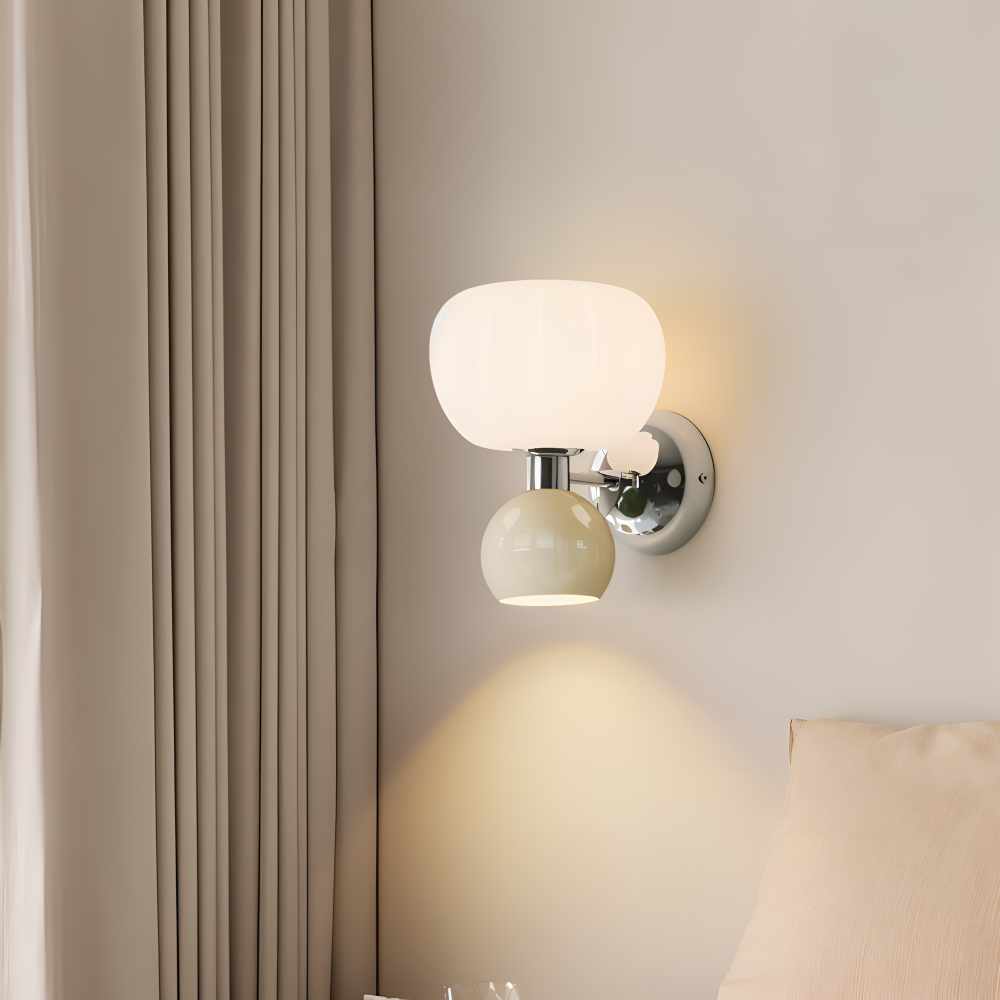 PumpaLume Væglampe – Minimalistisk LED Væglampe i Blød Pumpedesign