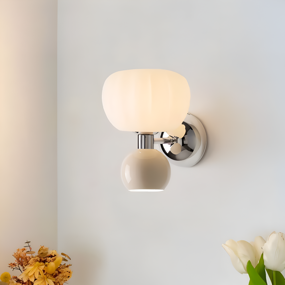 PumpaLume Væglampe – Minimalistisk LED Væglampe i Blød Pumpedesign