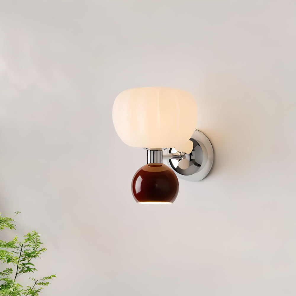 PumpaLume Væglampe – Minimalistisk LED Væglampe i Blød Pumpedesign