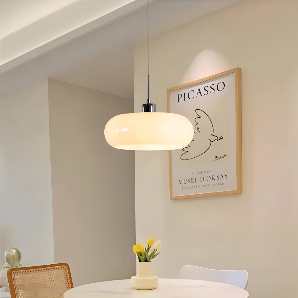 CircaForma Pendel – Retro Moderne Bauhaus Glaspendellampe i Cirkelformet Design