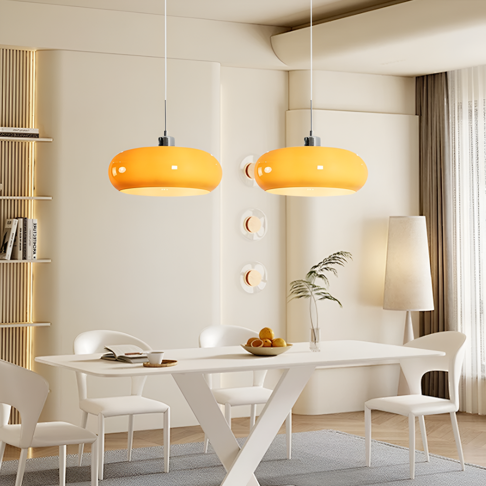 CircaForma Pendel – Retro Moderne Bauhaus Glaspendellampe i Cirkelformet Design