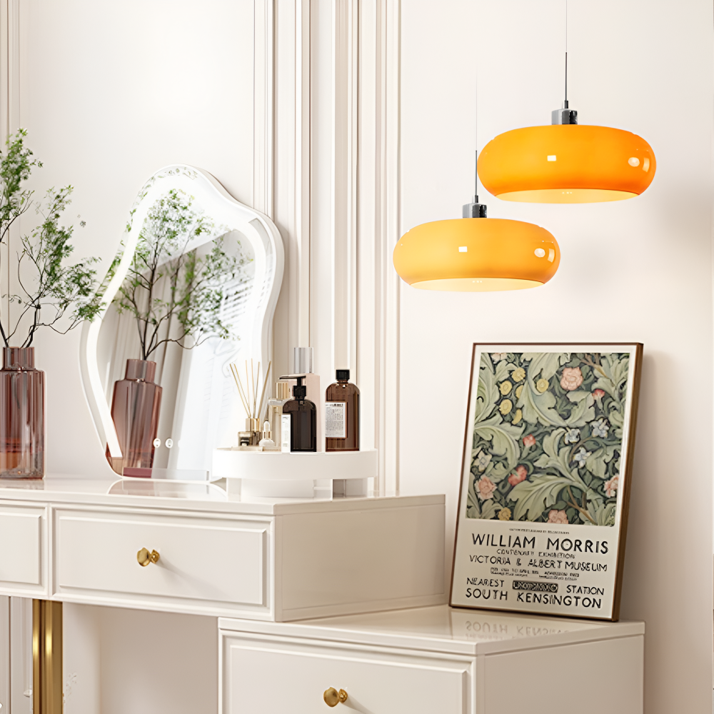 CircaForma Pendel – Retro Moderne Bauhaus Glaspendellampe i Cirkelformet Design