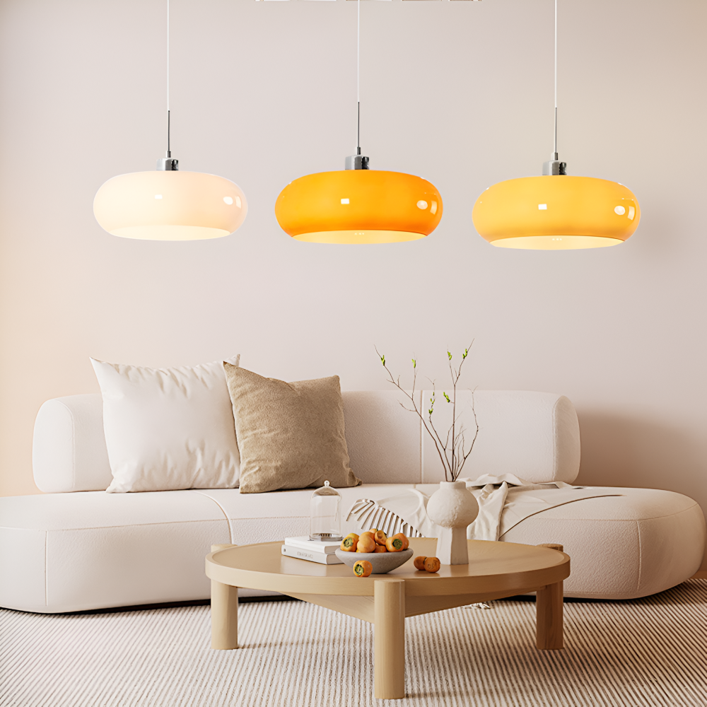 CircaForma Pendel – Retro Moderne Bauhaus Glaspendellampe i Cirkelformet Design