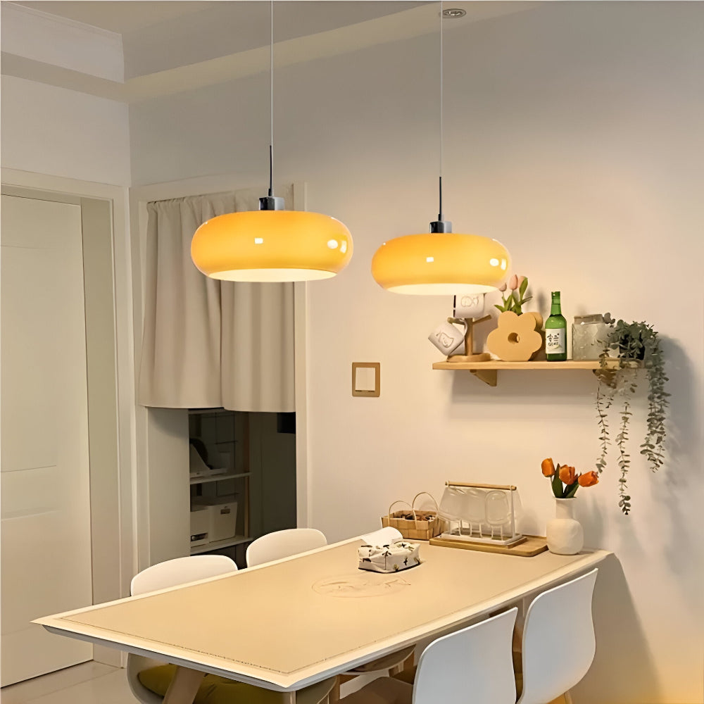 CircaForma Pendel – Retro Moderne Bauhaus Glaspendellampe i Cirkelformet Design