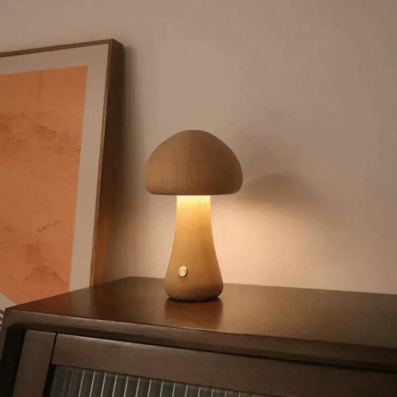 Trådløs bordlampe med varm LED – genopladelig sengelampe i moderne design