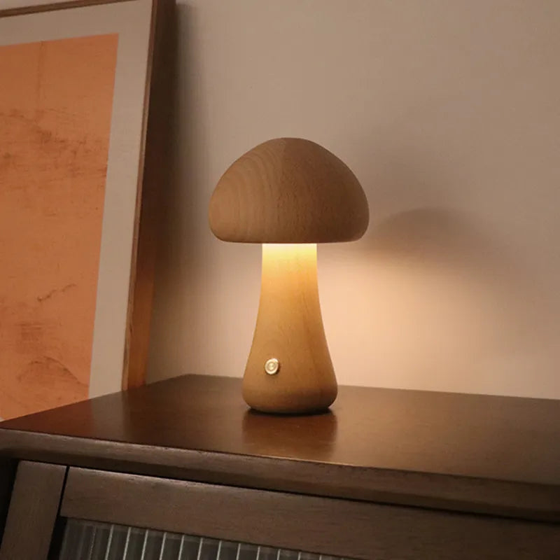 Trådløs bordlampe med varm LED – genopladelig sengelampe i moderne design