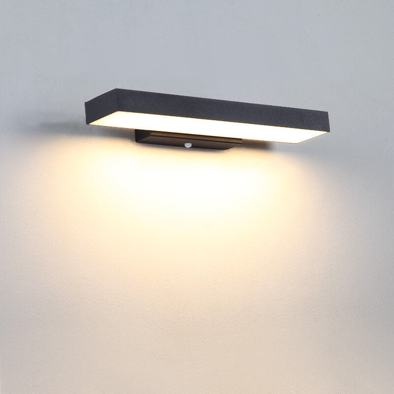 Minimalistisk LED-udendørslampe med bevægelsessensor