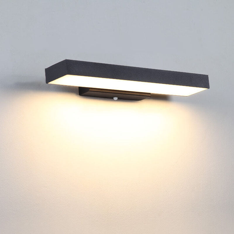 Minimalistisk LED-udendørslampe med bevægelsessensor