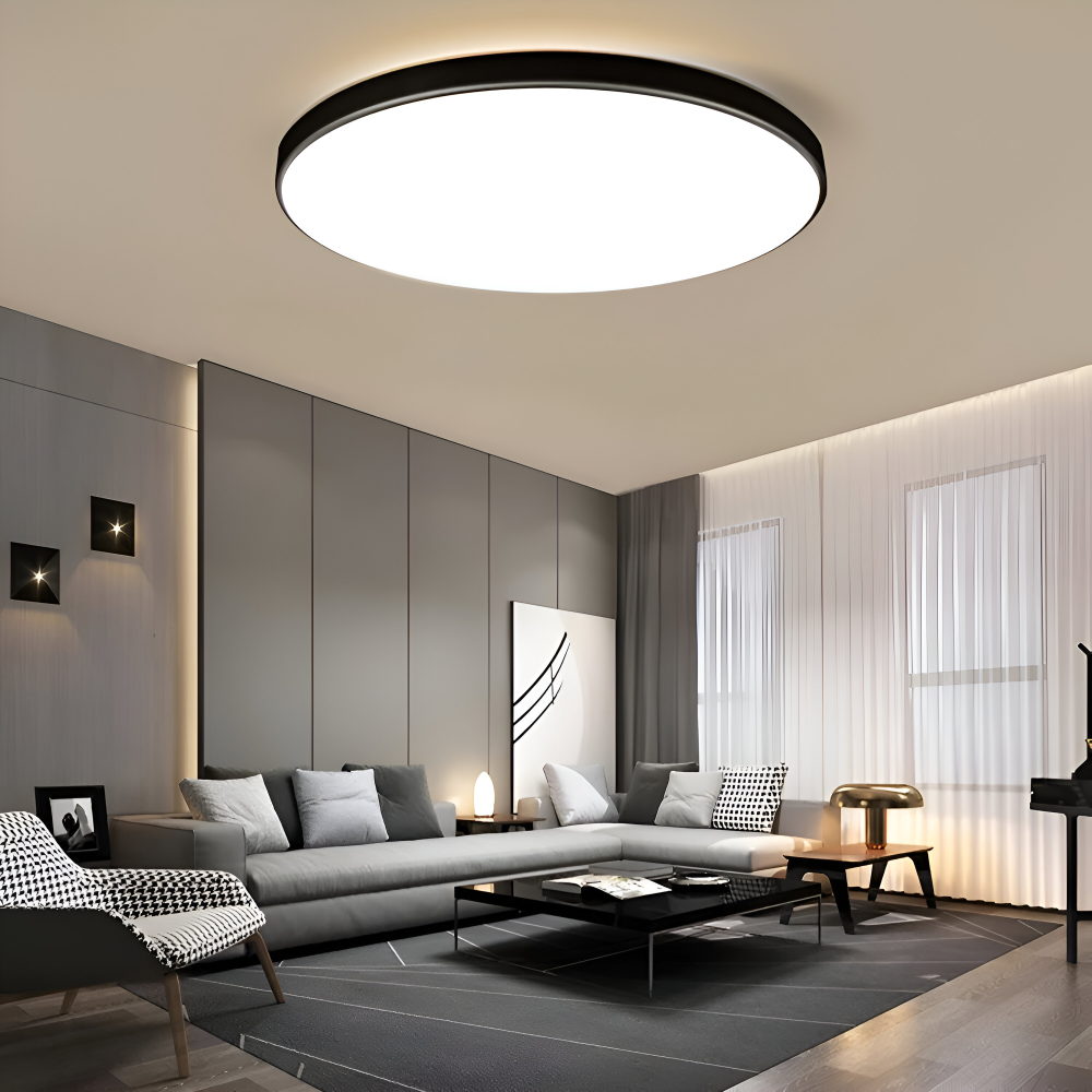 SlimAura Loftlampe – Rund Ultratynd LED Loftlampe i Moderne Design