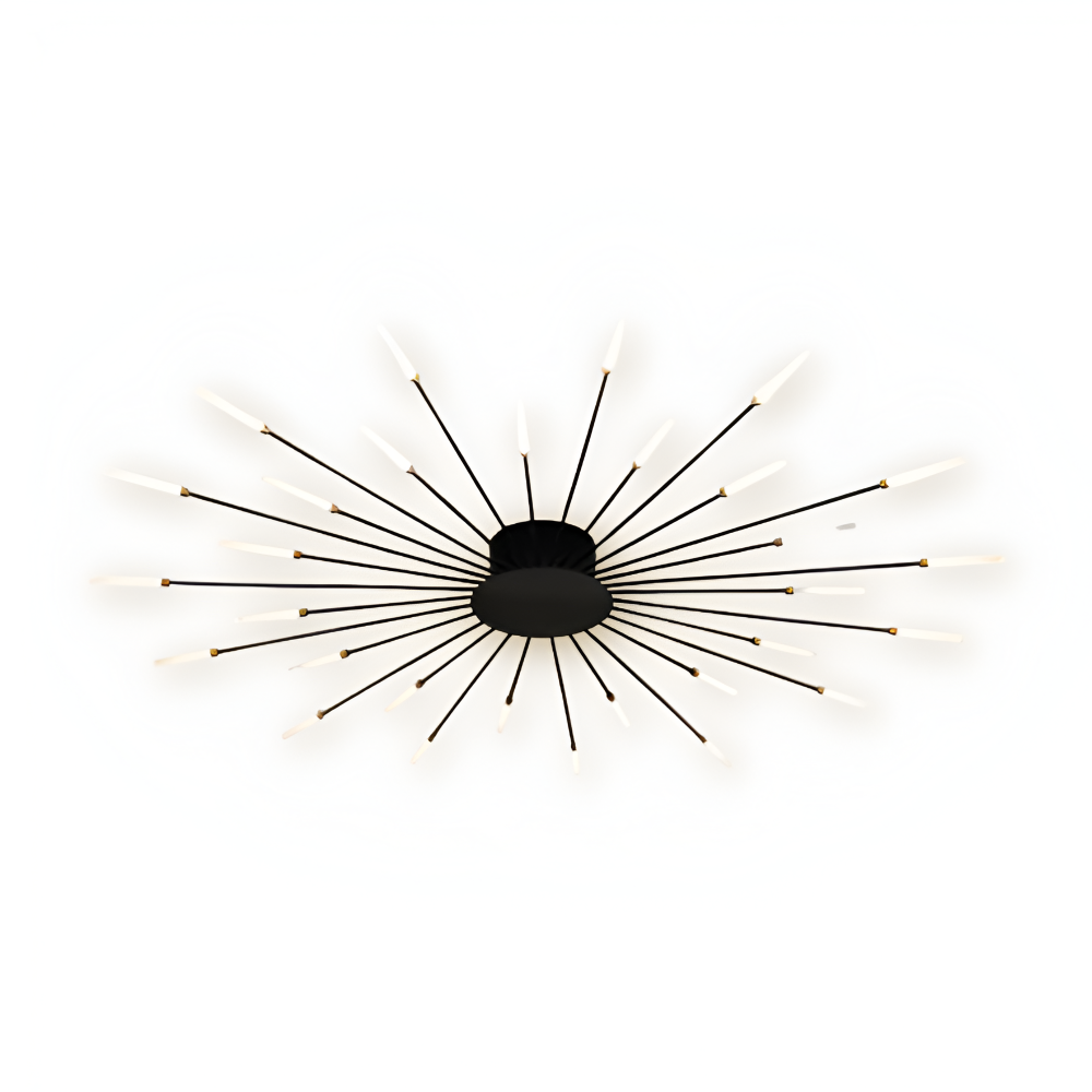 LED loftlampe i spiraldesign – luksuriøs fyrværkeri-inspireret belysning