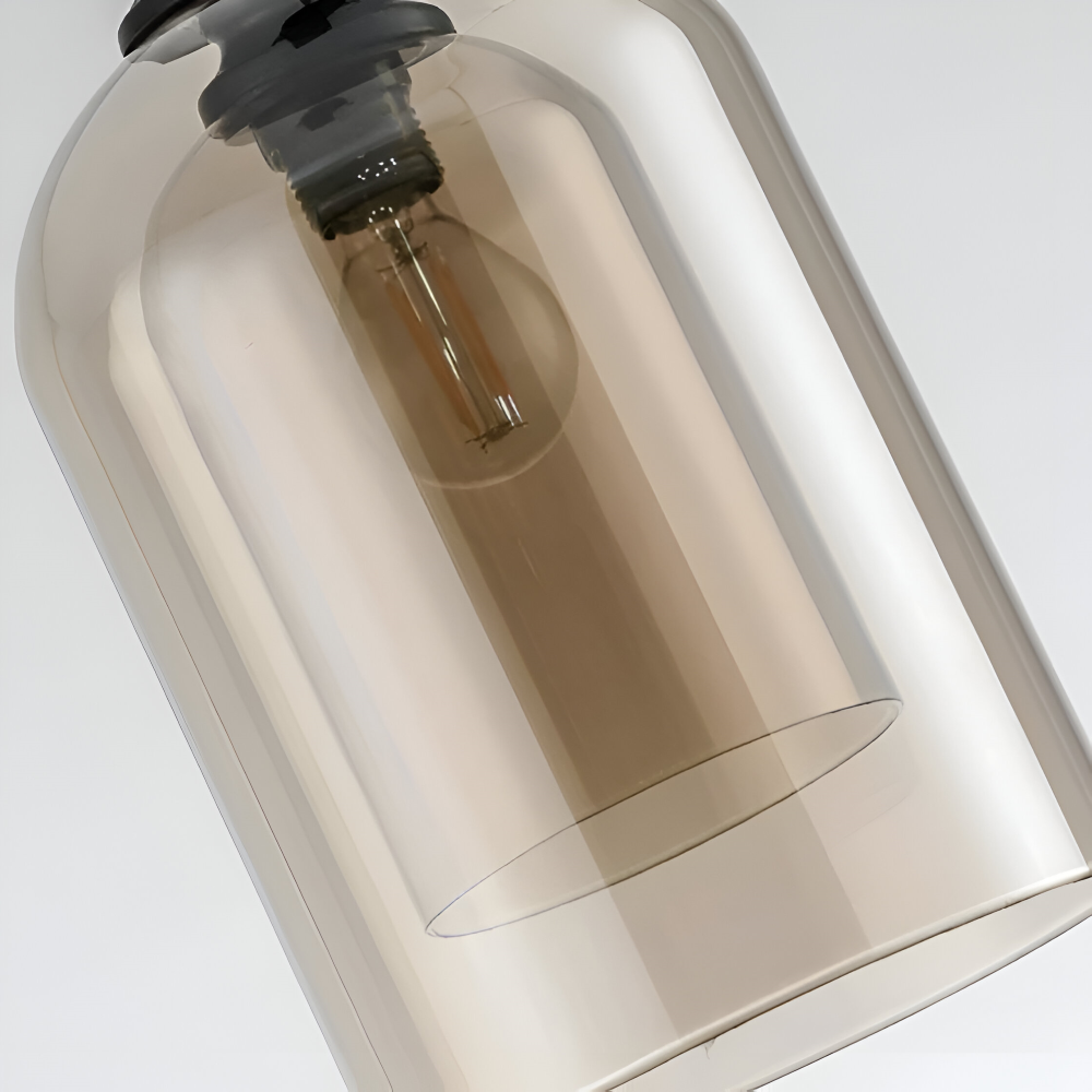 Lumora Duo Pendellampe – Pendel med Dobbelt Glasdesign i Postmoderne Stil