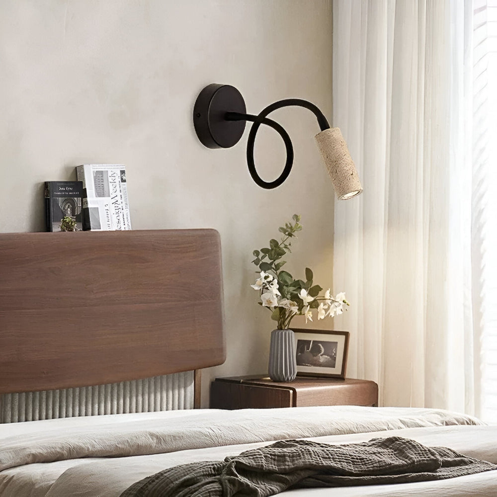 Marmor væglampe i gul travertin med elegant design