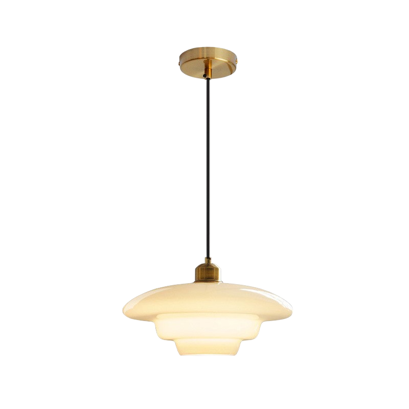 Vintage pendellampe i opalglas