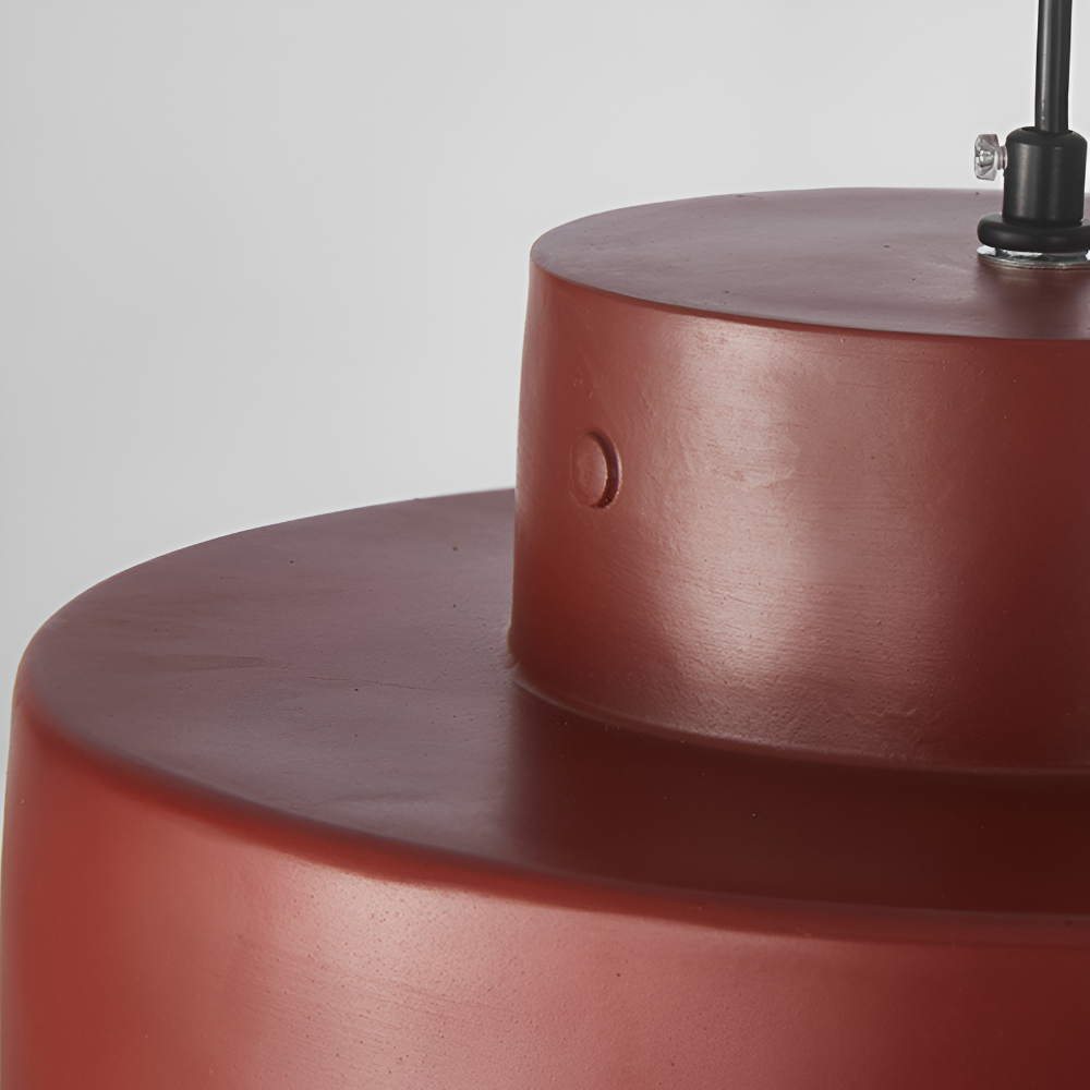 Wabi-sabi pendellampe i farvet macaron-design