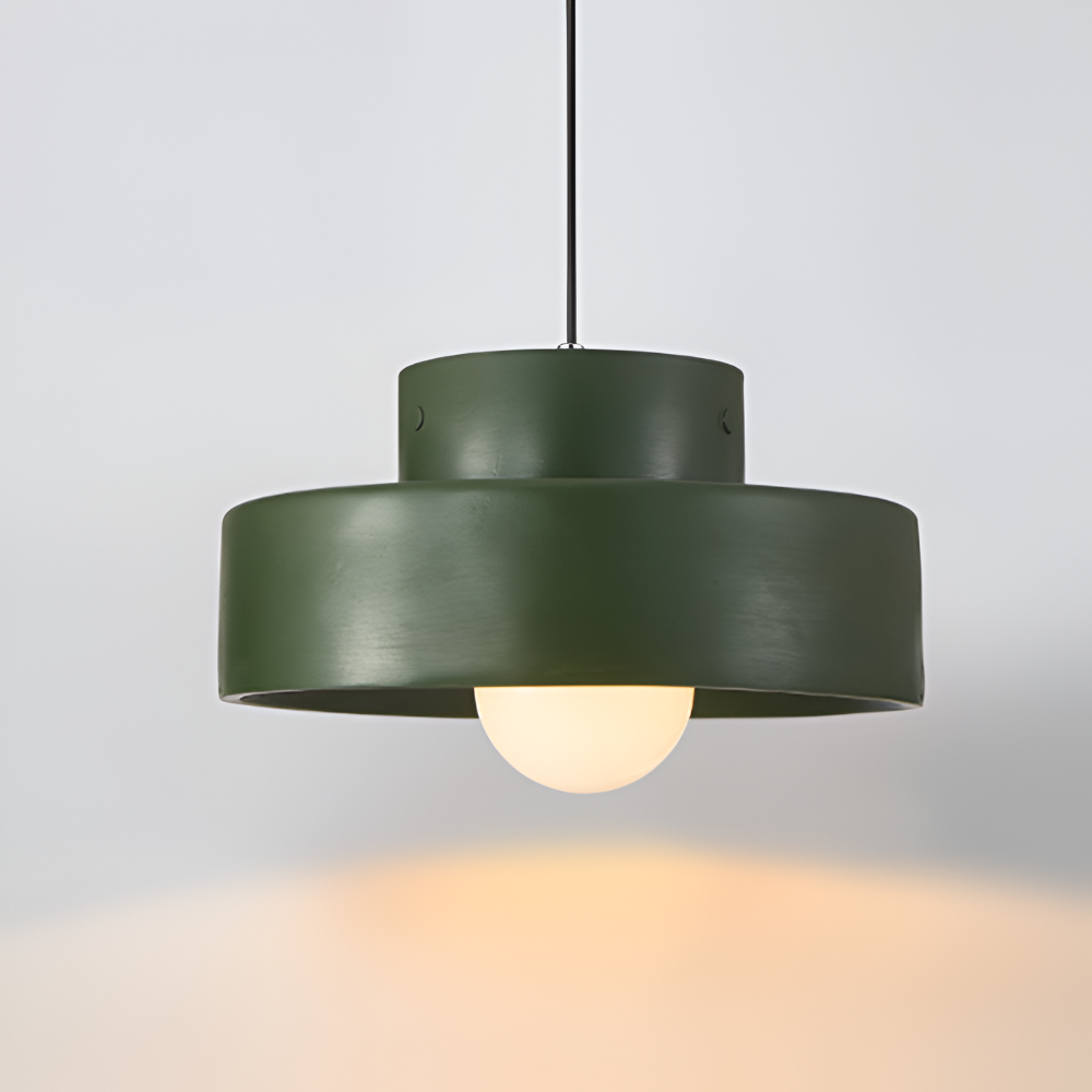 Wabi-sabi pendellampe i farvet macaron-design