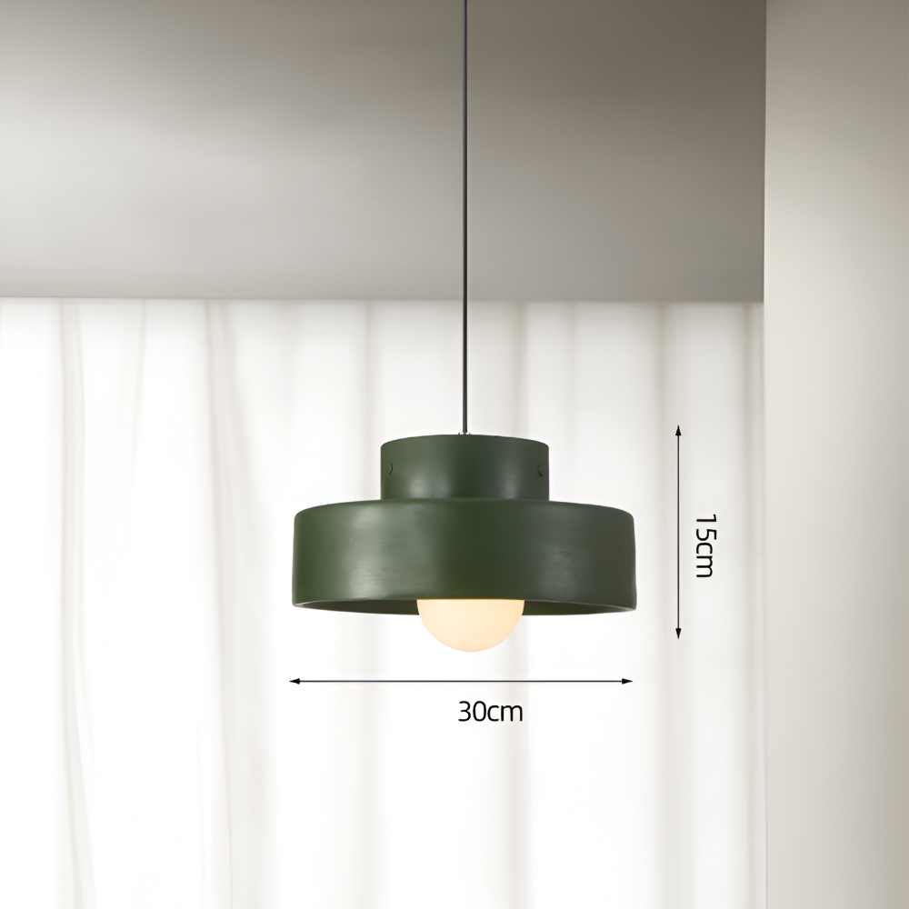 Wabi-sabi pendellampe i farvet macaron-design