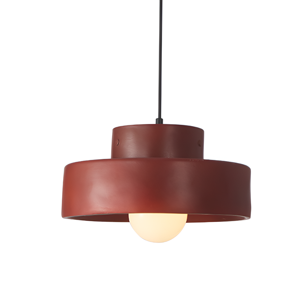 Wabi-sabi pendellampe i farvet macaron-design