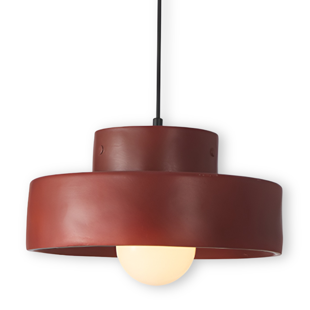 Wabi-sabi pendellampe i farvet macaron-design