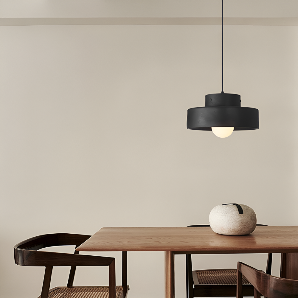Wabi-sabi pendellampe i farvet macaron-design