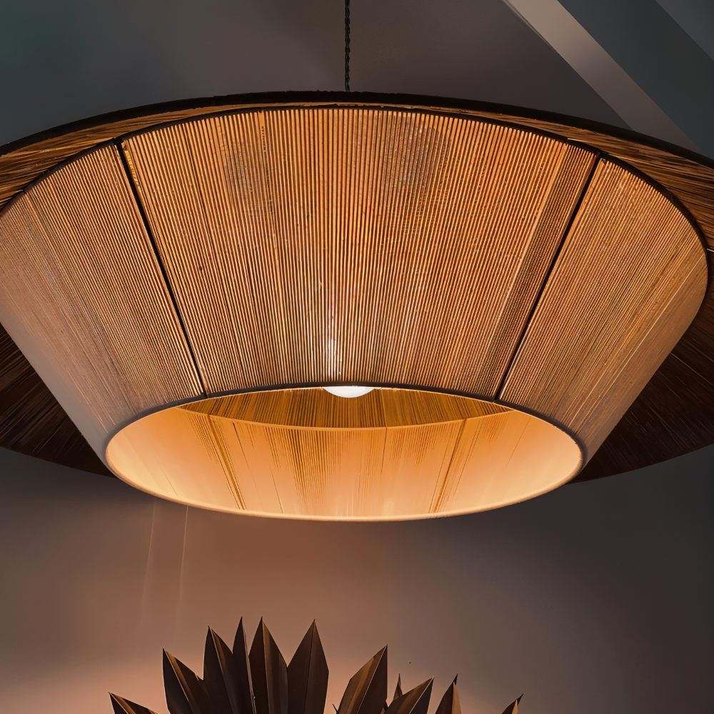 SakuraZen Loftlampe – Japansk Inspireret Pendellampe i Wabi-Sabi Stil