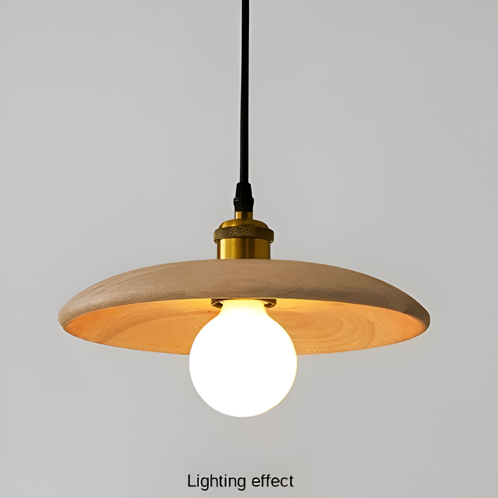 Hikaria Pendellampe – Træpendel i Japansk Minimalistisk Design