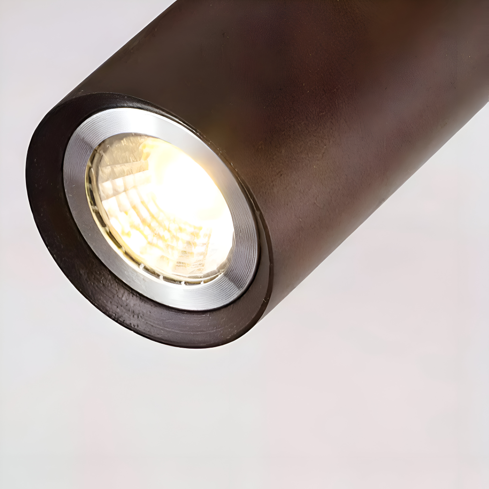 NordBeam – Justerbar Takspot i Trä och Metall med LED-belysning