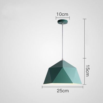 Prismara – Farverig Geometrisk Pendellampe i Moderne Design