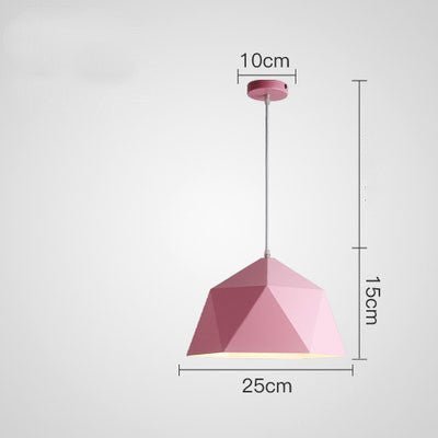 Prismara – Farverig Geometrisk Pendellampe i Moderne Design