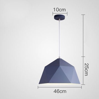 Prismara – Farverig Geometrisk Pendellampe i Moderne Design