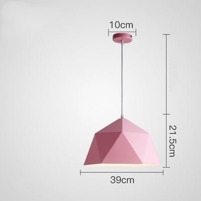 Prismara – Farverig Geometrisk Pendellampe i Moderne Design