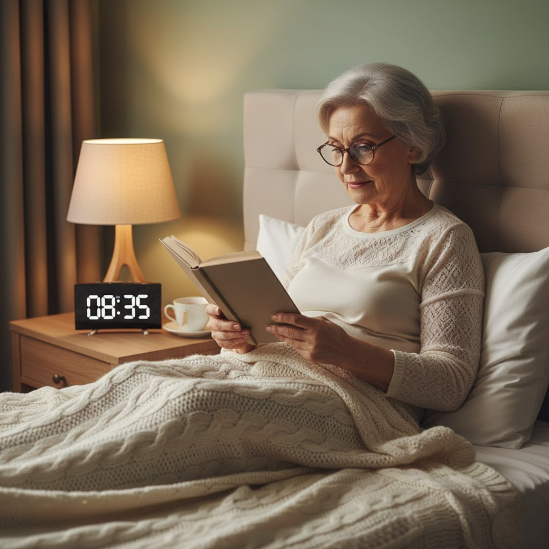 Digitalt vækkeur med buet LED-display