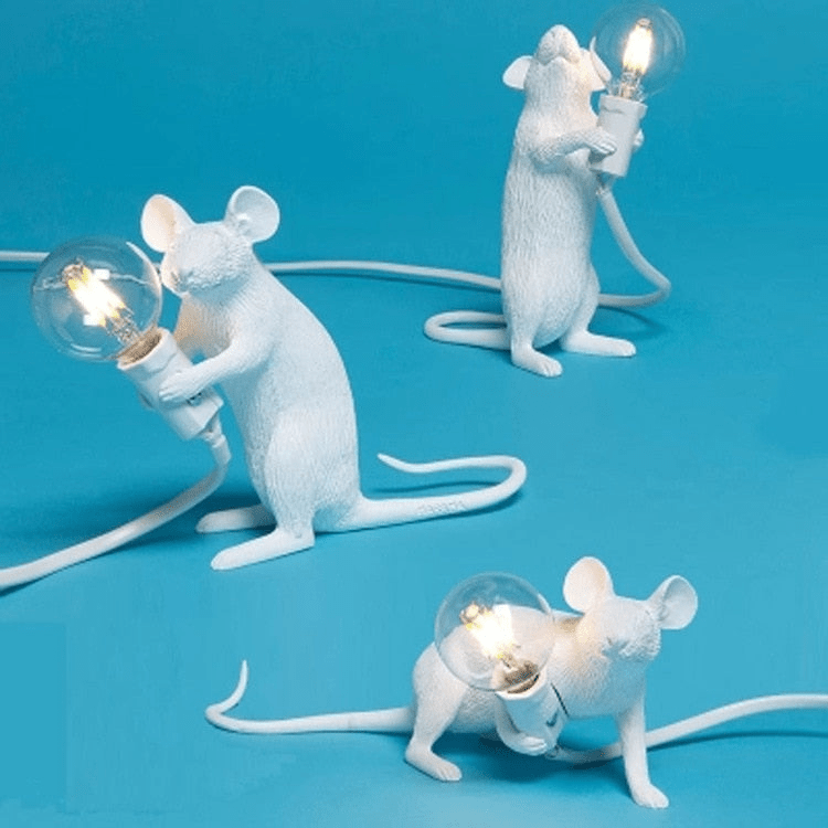 Bordlampe med mus design – kreativ og dekorativ LED belysning