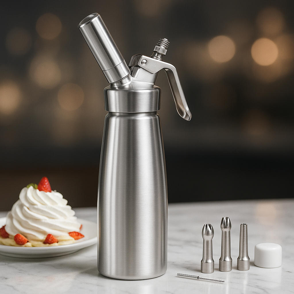 AluWhipa – Professionel Flødesifon i Aluminium 500 ml