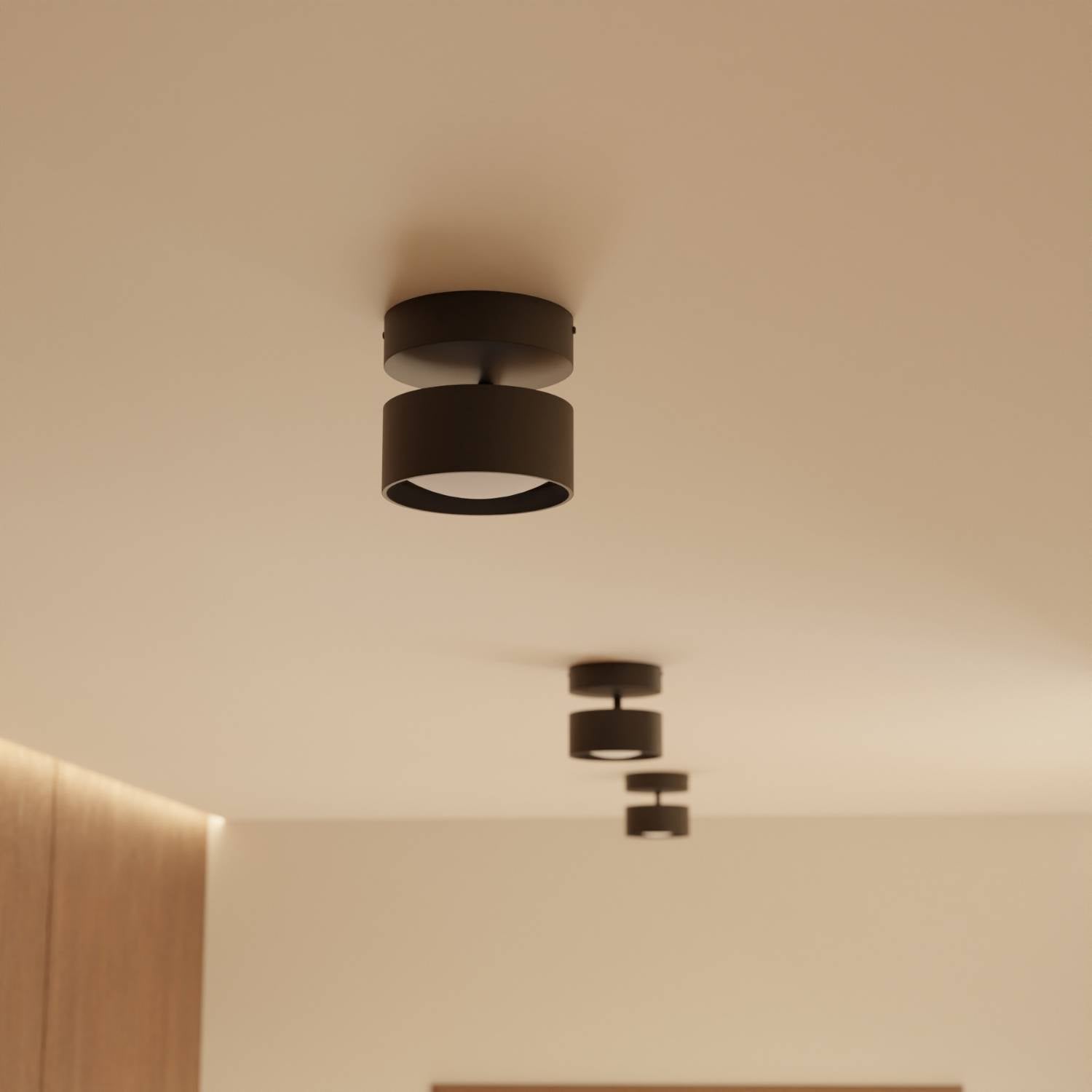 Cylindrisk LED loftlampe med up & down lys – moderne design