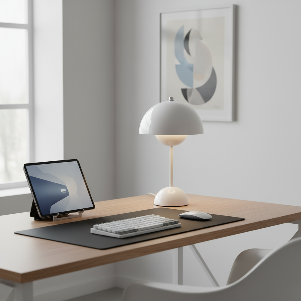 Le Refuge – Dæmpbar Trådløs Bordlampe med Elegant Urtepottedesign